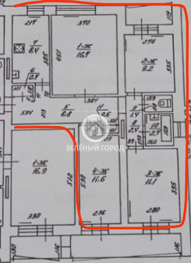 4-комнатная квартира 80 кв.м. Калининград г., Советский проспект, 126