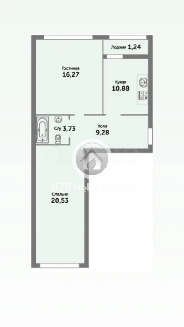 2-комнатная квартира 61.1 кв.м. Зеленоградск г., Автомобилистов ул., 9