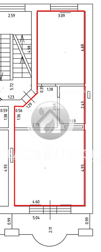 1-комнатная квартира 47.2 кв.м. Зеленоградск г., Гагарина ул., 61