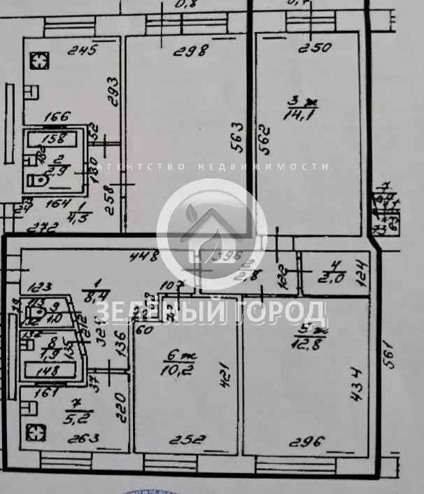 3-комнатная квартира 59 кв.м. Калининград г., Маршала Борзова ул., 43
