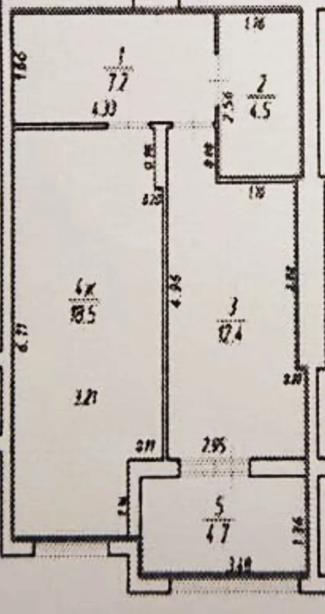 1-комнатная квартира 47 кв.м. Гурьевск г., Калининградское шоссе ул., 4, литера д