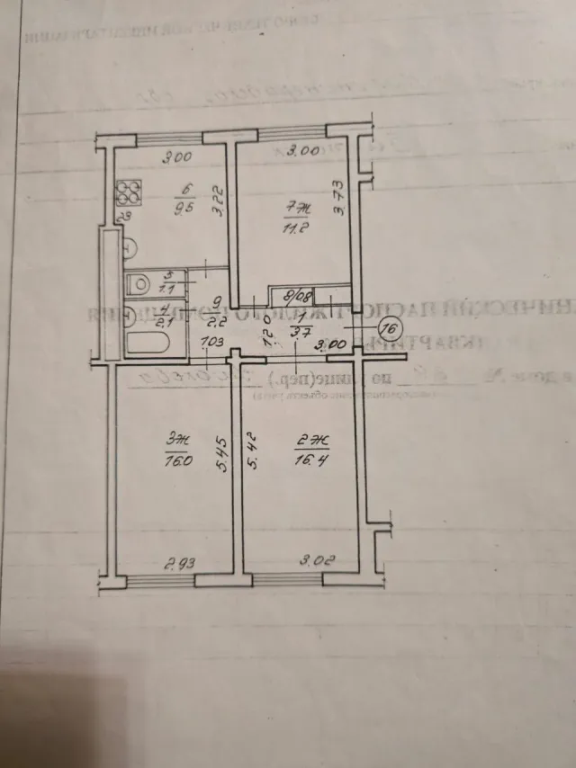 3-комнатная квартира 60.8 кв.м. Балтийск г., Ушакова ул., 29 (фото 41 из 41)