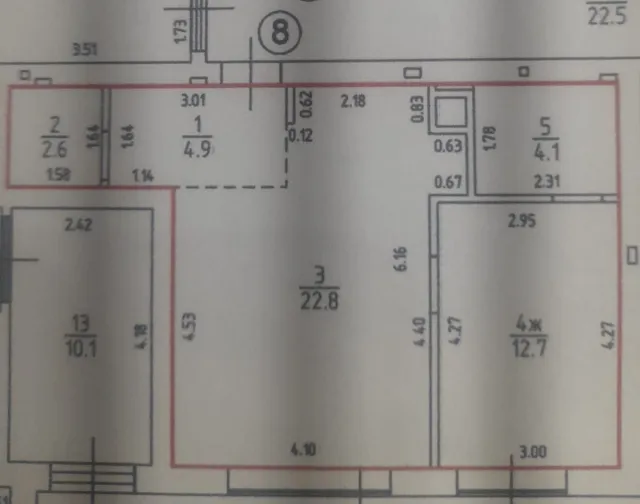 1-комнатная квартира 47.1 кв.м. Светлогорск г., Ольховая ул., 32, к 6 (фото 29 из 31)