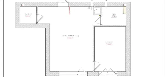 1-комнатная квартира 47.1 кв.м. Светлогорск г., Ольховая ул., 32, к 6 (фото 32 из 33)
