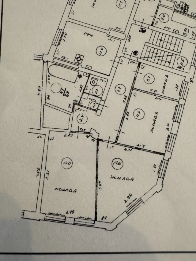 4-комнатная квартира 82 кв.м. Калининград г., Сержанта Щедина ул., 1 (фото 27 из 27)