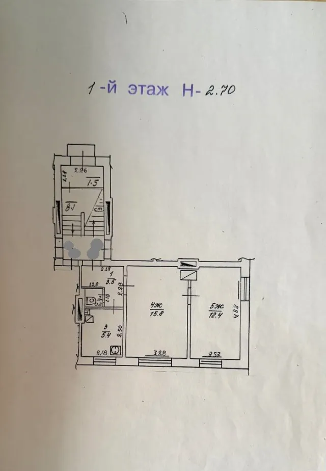 2-комнатная квартира 38 кв.м. Зеленоградск г., Ленина ул., 32 (фото 27 из 27)