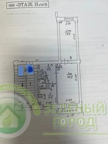 2-комнатная квартира 44 кв. м Светлогорск, Пионерская улица,26
