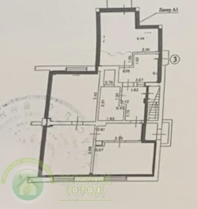 3-комнатная квартира 71 кв. м Пионерский, улица Колесника,1