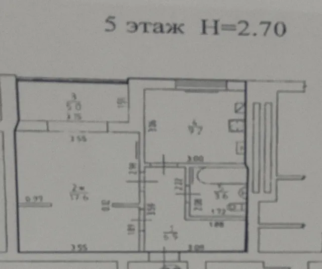 1-комнатная квартира 42 кв. м Гурьевск, Садовая улица,17А