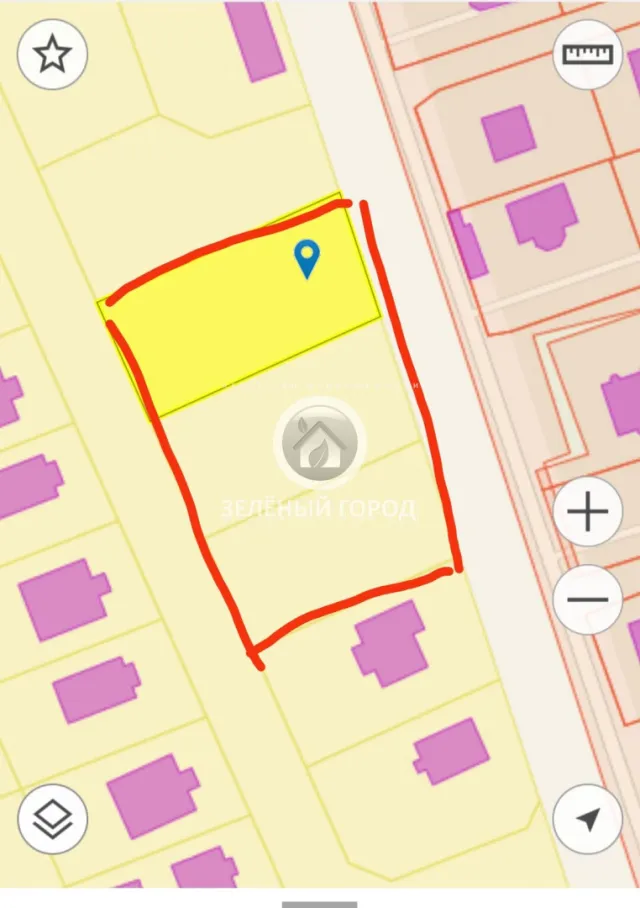 Участок 27 соток  Каменка п.