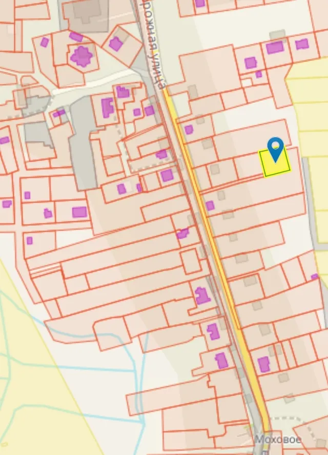 Участок 10 соток  Моховое п. Дорожная ул.