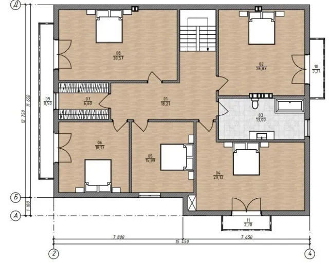 Дом 316 кв.м. Голубево п., Ростовская ул.